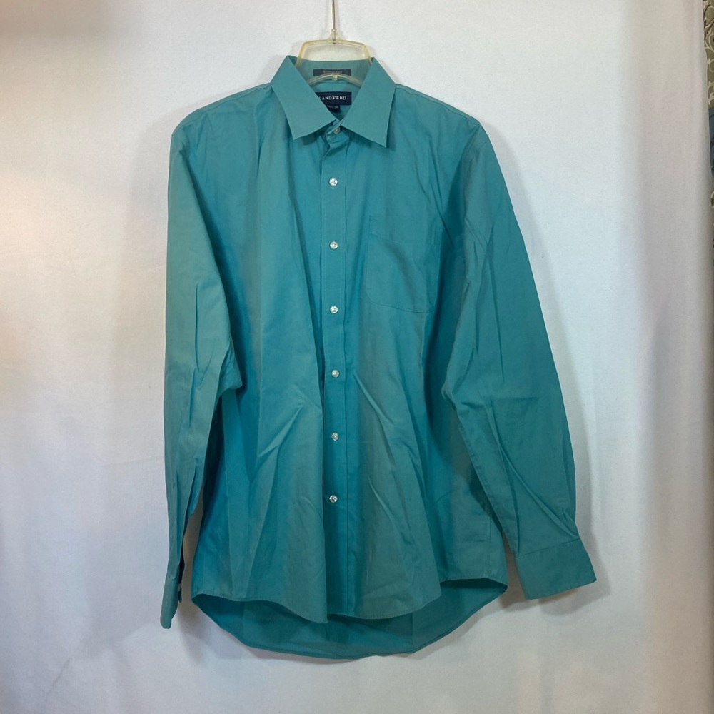 Men’s Land’s End Wrinkle Free Broadcloth Dress Shirt